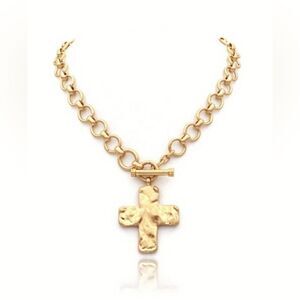 Gold Cross Pendant Necklace